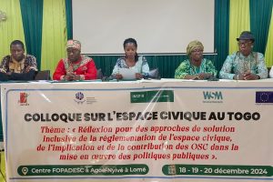 colloque sur l'espace civique au Togo